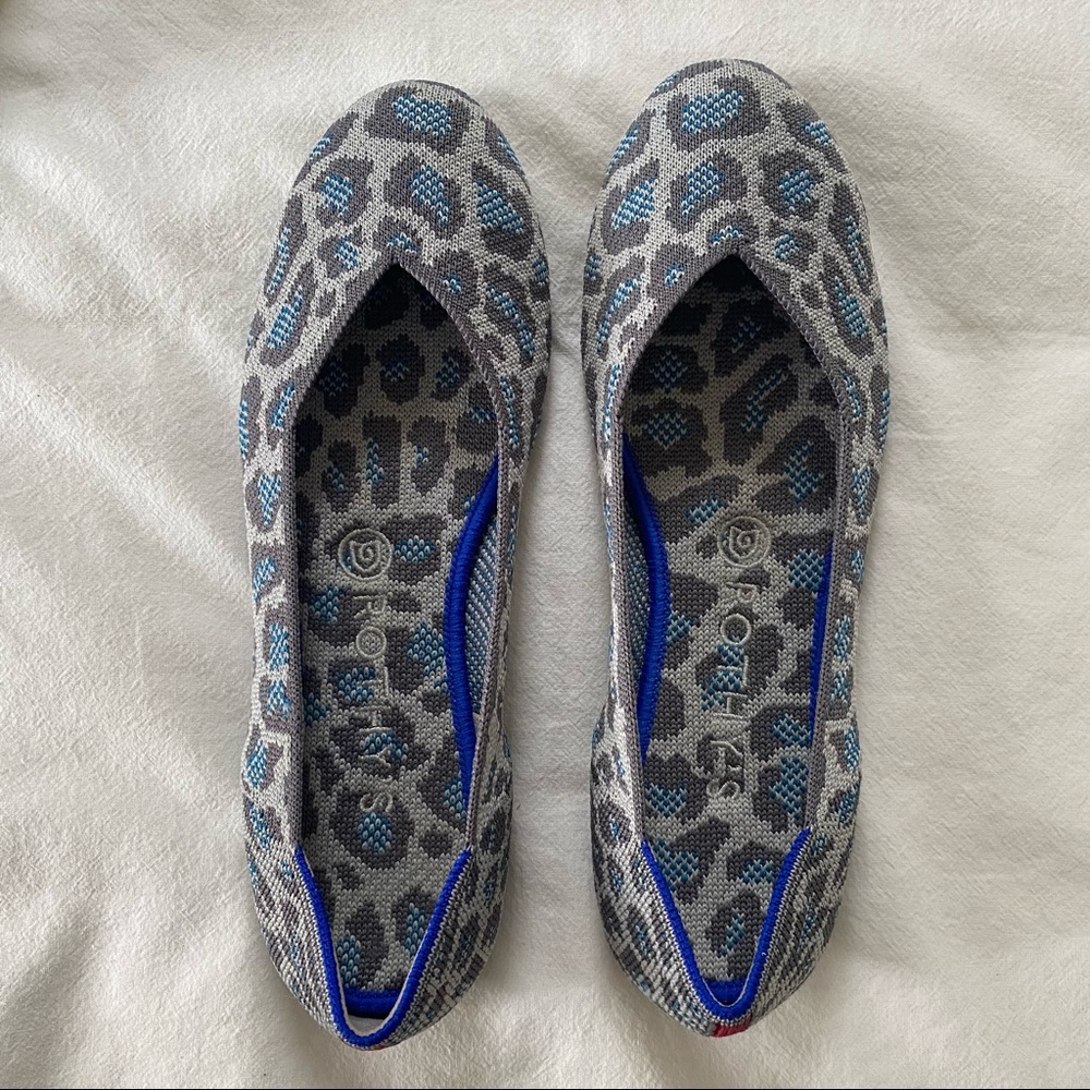 Rothy’s shoes | The Flat in Blue\Grey Leopard